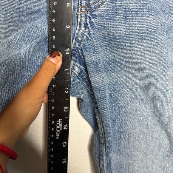 H&M Womens Jeans Size 12 Light Wash Blue Denim High Rise Straight Leg - Picture 6 of 14